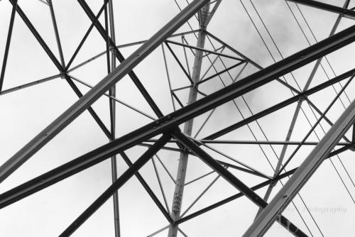 Looking up into a Pylon